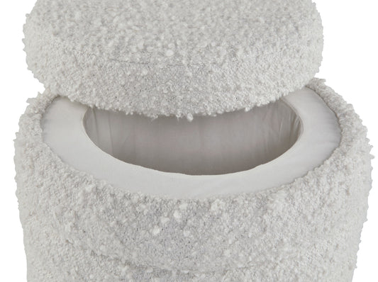 Duntler - Storage Ottoman - Ivory