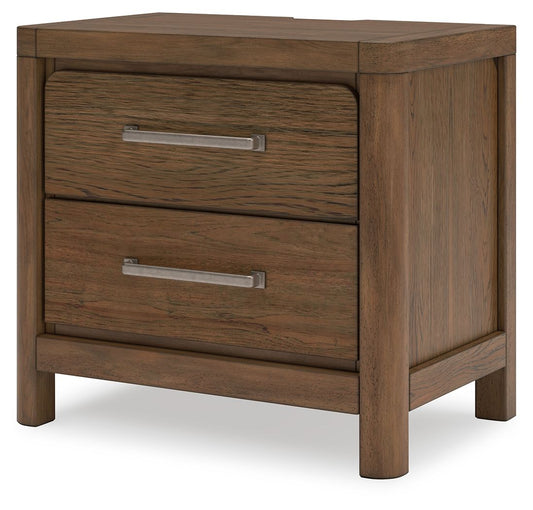 Cabalynn - Two Drawer Night Stand - Light Brown