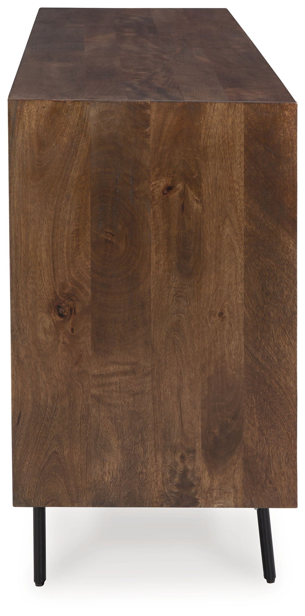 Dreggan - Accent Cabinet - Brown / Gold Finish