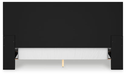 Londer - California King Panel Bed - Black