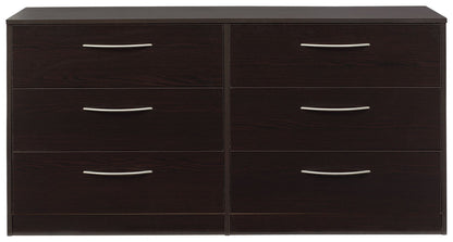 Finch - Six Drawer Dresser - Black