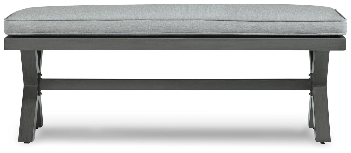 Elite Park - Bench With Cushion - Gray