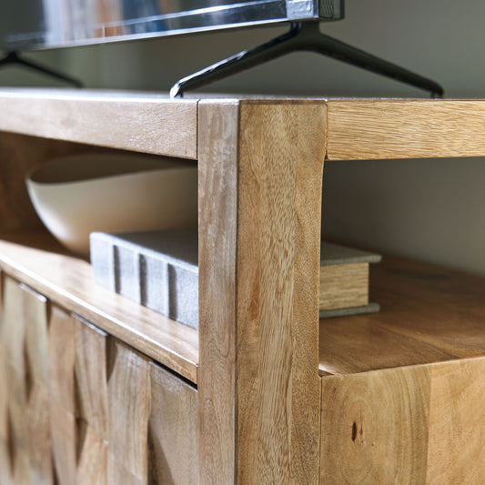 Hudwick - Accent Cabinet - Natural Brown