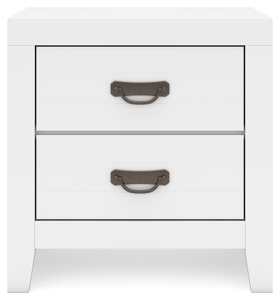 Binterglen - Two Drawer Night Stand - White