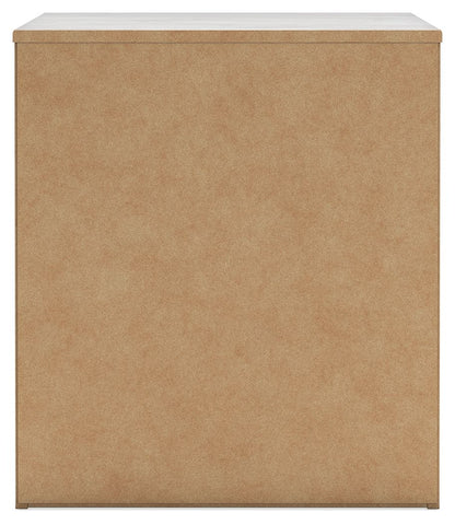 Cayboni - Two Drawer Night Stand - Whitewash