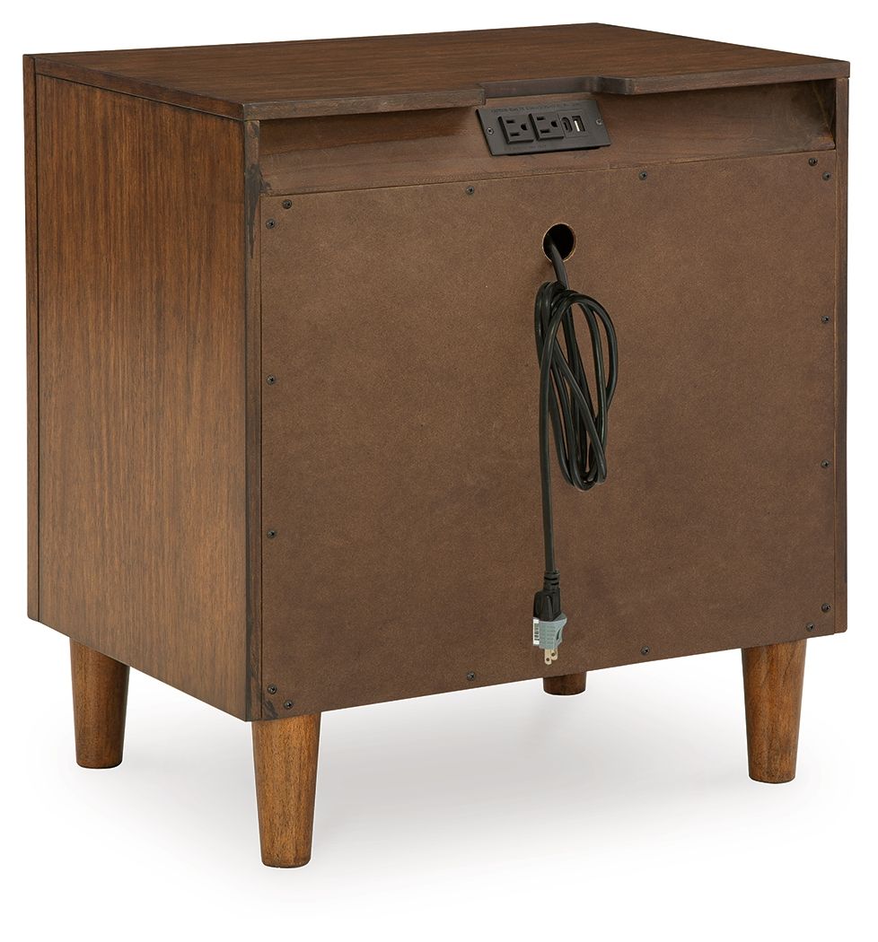 Lyncott - Two Drawer Night Stand - Brown