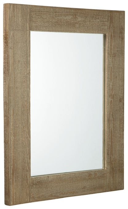 Waltleigh - Accent Mirror - Distressed Brown