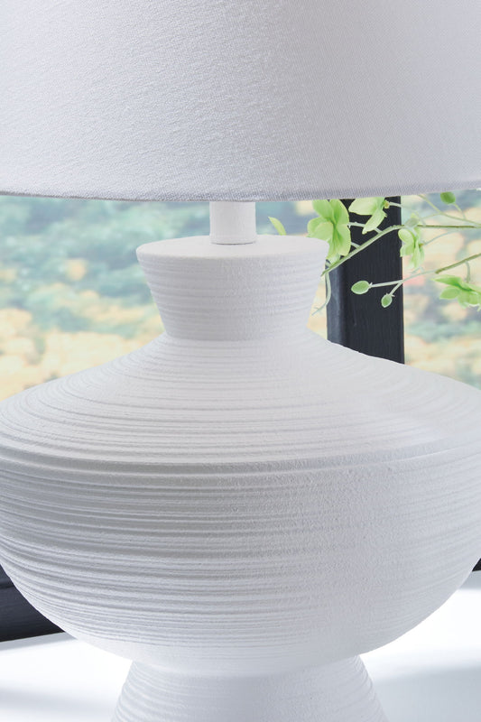 Harelwood - Poly Table Lamp - White