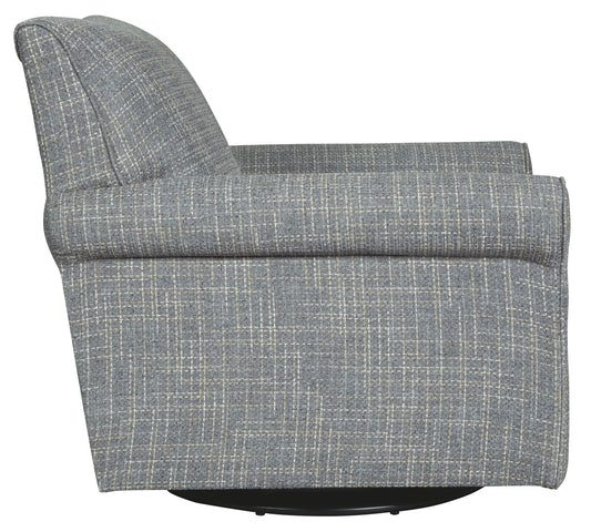 Renley - Swivel Glider Accent Chair - Ash