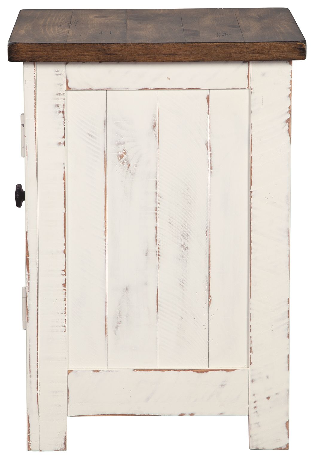 Wystfield - Chair Side End Table - White / Brown