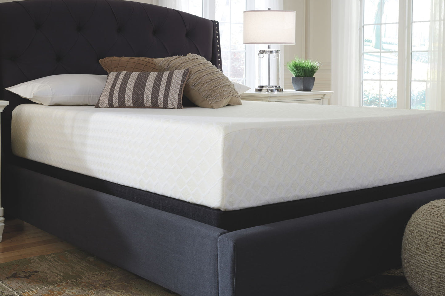 Chime 12 Inch Memory Foam - California King Mattress - 12-inch - White