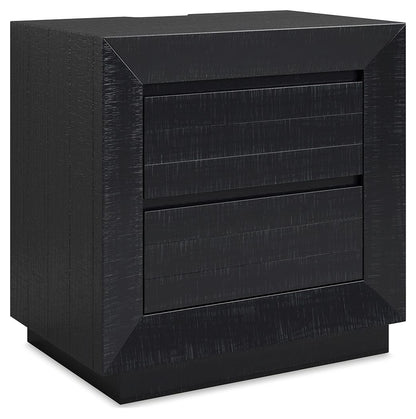 Londer - Two Drawer Night Stand - Black
