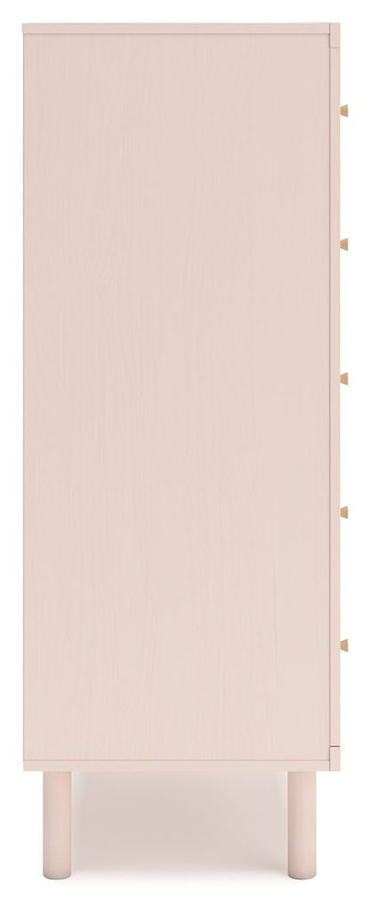 Wistenpine - Five Drawer Chest - Blush
