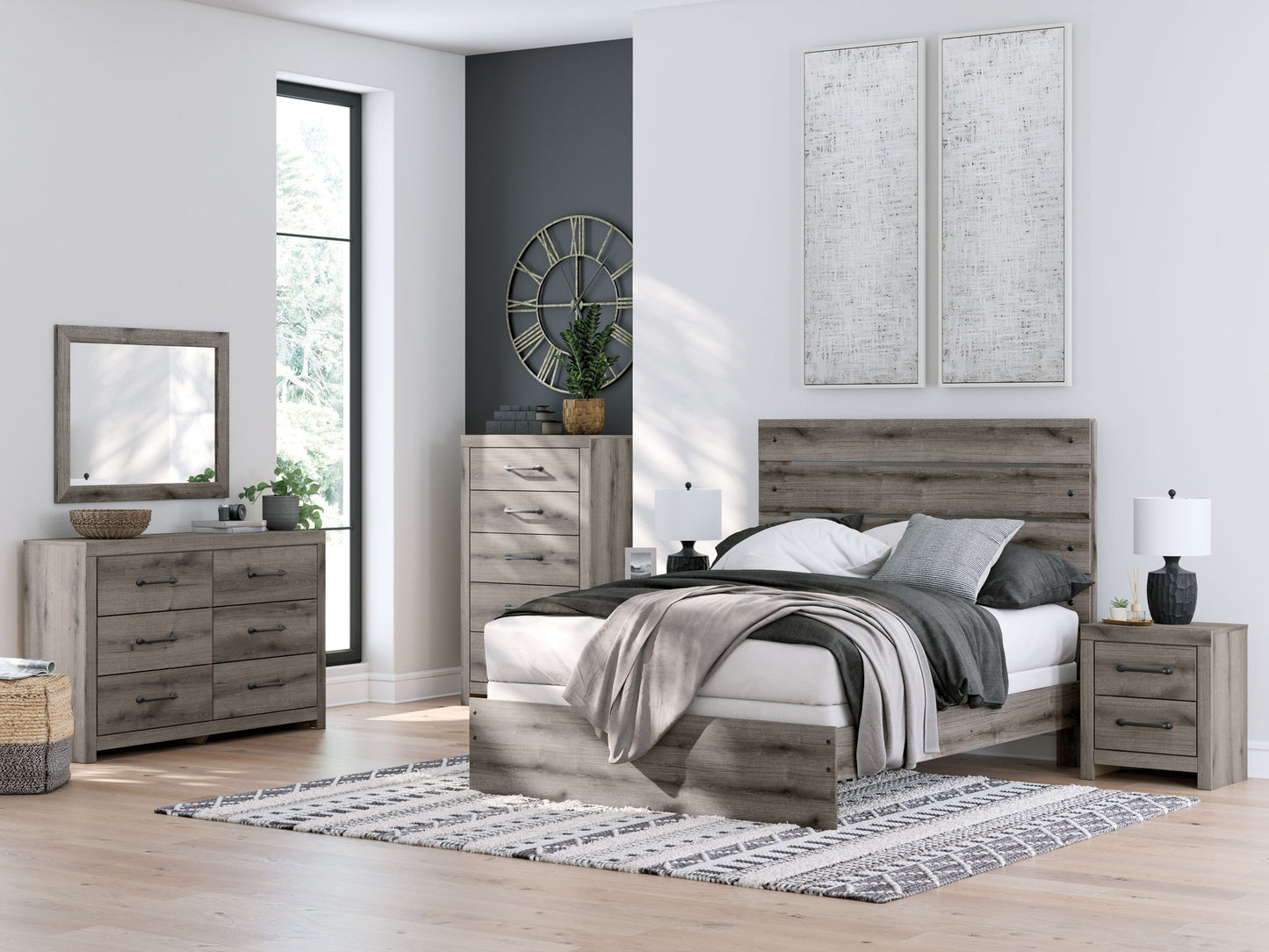 Graystorm - Six Drawer Dresser - Brown Gray