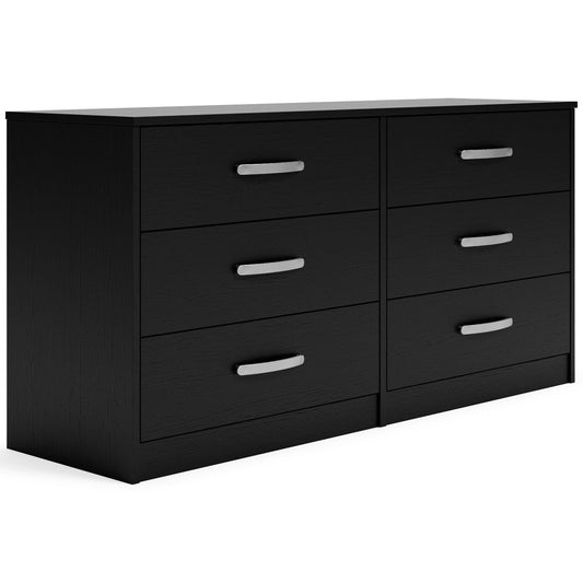 Finch - Six Drawer Dresser - 29'' Height - Black