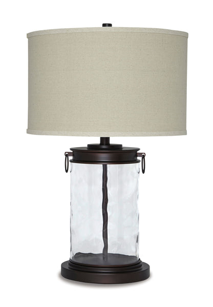 Tailynn - Glass Table Lamp  - Clear / Bronze Finish