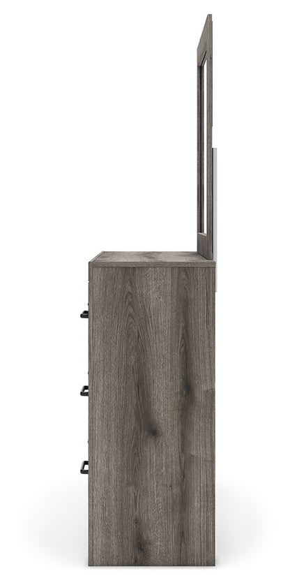 Graystorm - Dresser And Mirror - Brown Gray