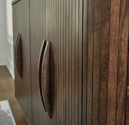 Amickly - Accent Cabinet - Dark Brown