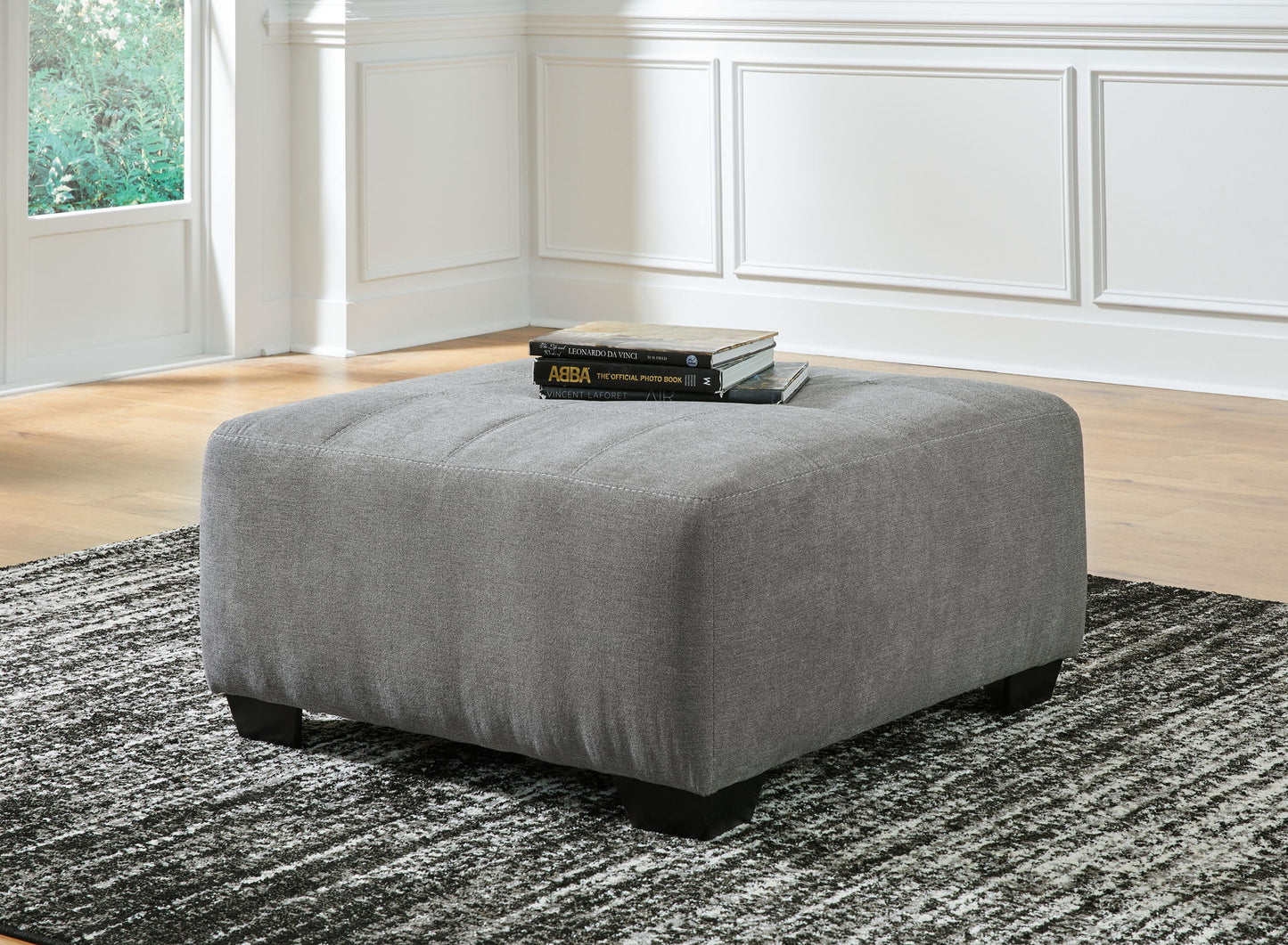 Birkdale Court - Oversized Accent Ottoman - Gray