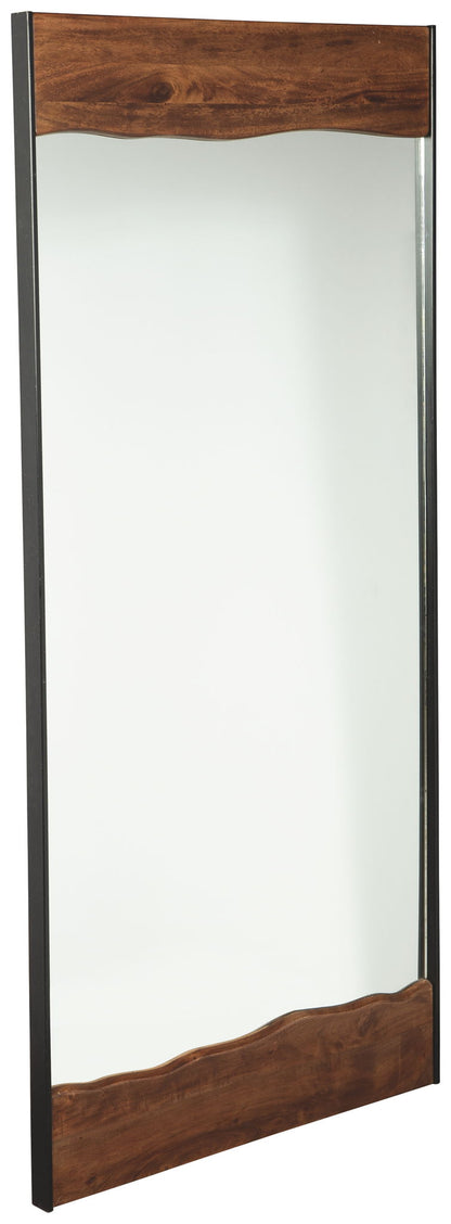 Panchali - Floor Mirror - Brown / Black