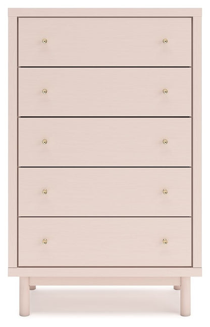 Wistenpine - Five Drawer Chest - Blush