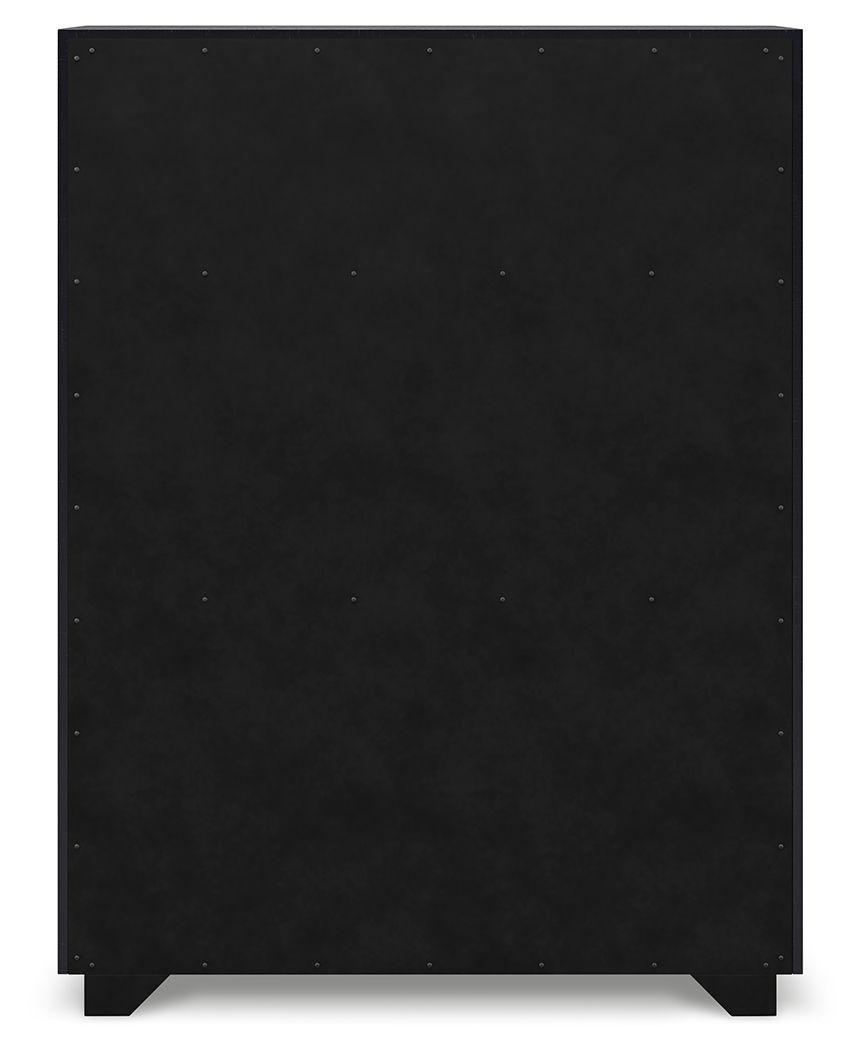 Londer - Five Drawer Chest - Black