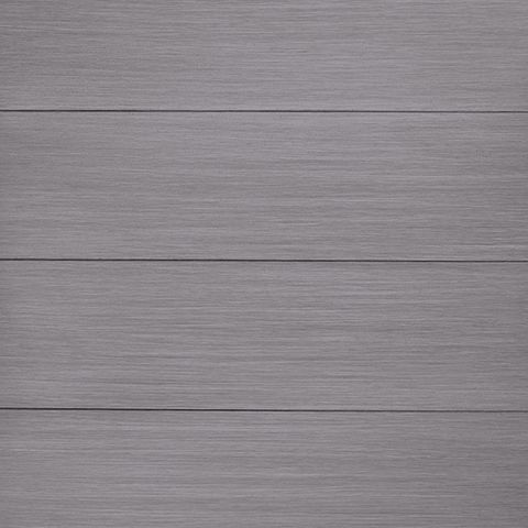 Half Moon Beach - Rectangular Dining Table With Umbrella Option - Gray