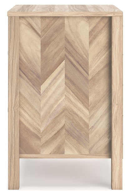 Battelle - Two Drawer Night Stand - Tan