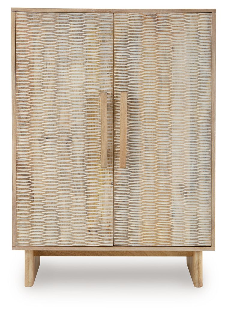 Dallinbury - Accent Cabinet - Natural / White Wash