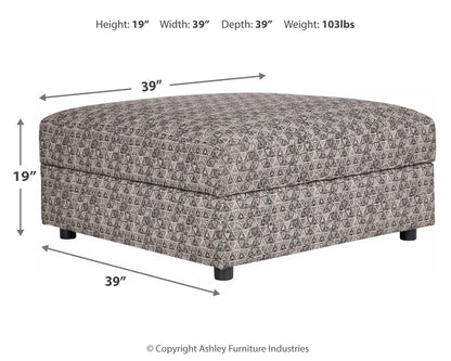 Kellway - Ottoman With Storage - Bisque