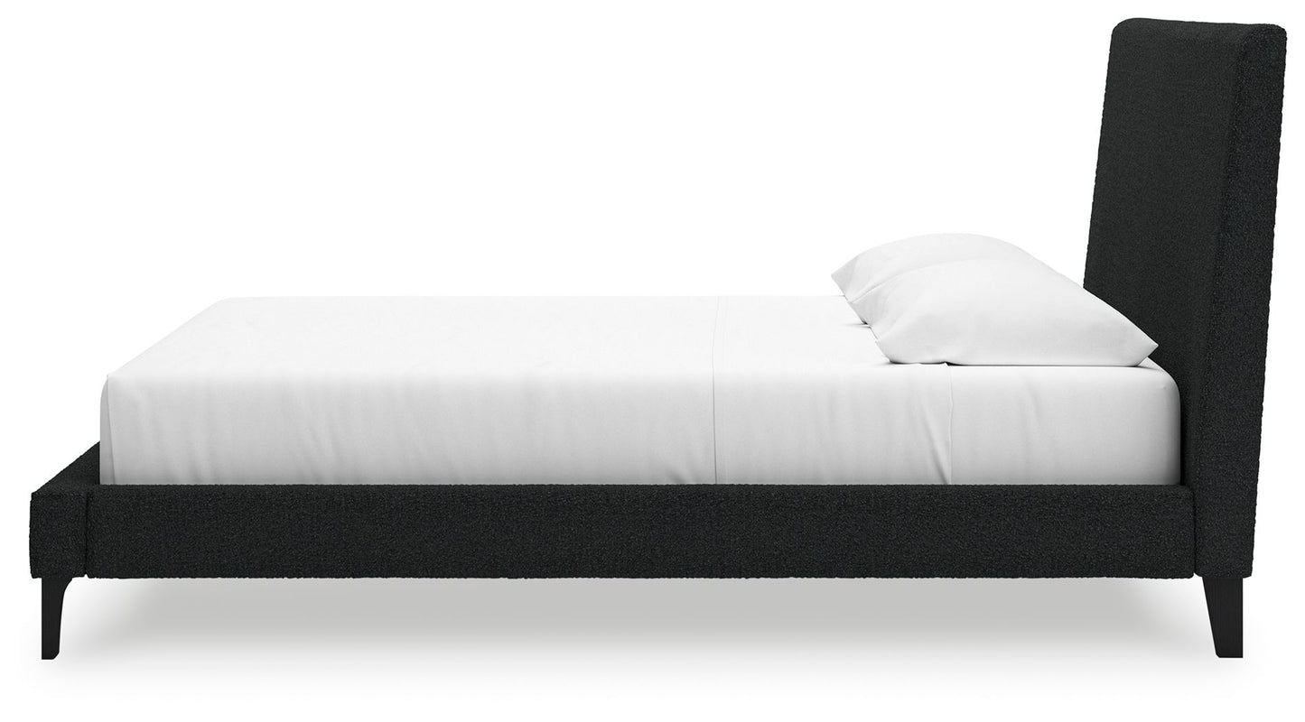 Cadmori - Upholstered Bed With Roll Slats