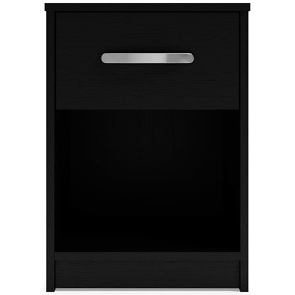 Finch - One Drawer Night Stand - 23" Height - Black