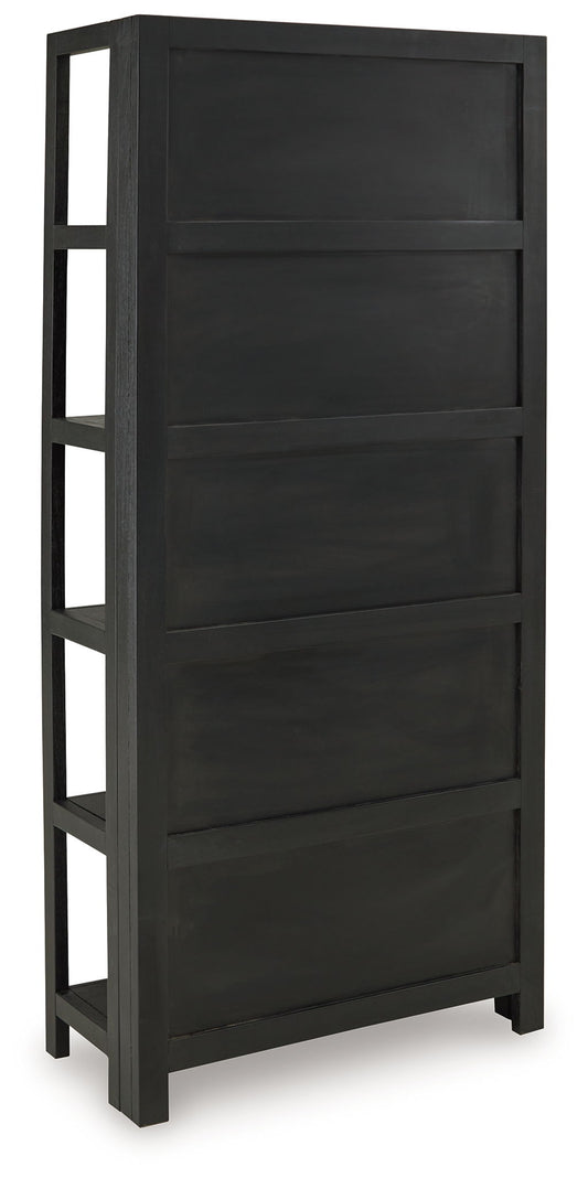 Abyard - Bookcase - Black / Natural