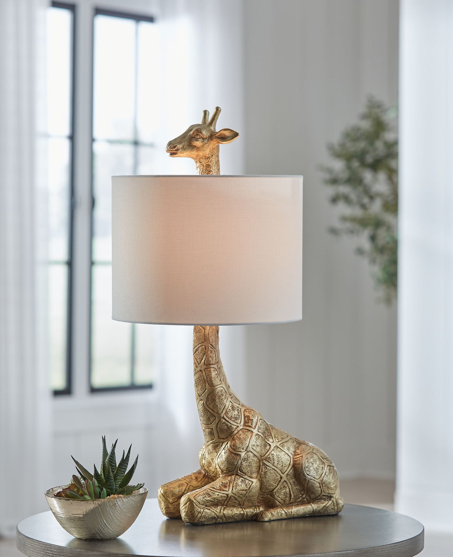 Ferrison - Poly Table Lamp - Gold Finish