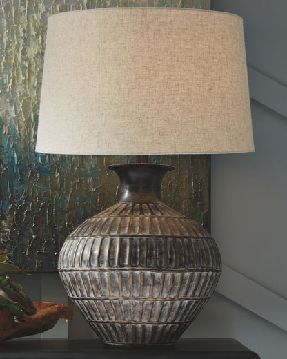 Magan - Metal Table Lamp  - Antique Bronze Finish