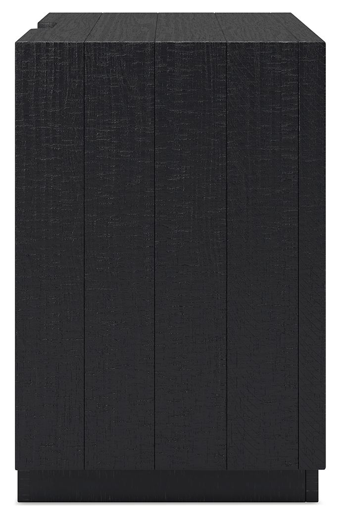 Londer - Two Drawer Night Stand - Black