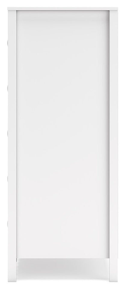 Hallityn - Five Drawer Chest - White