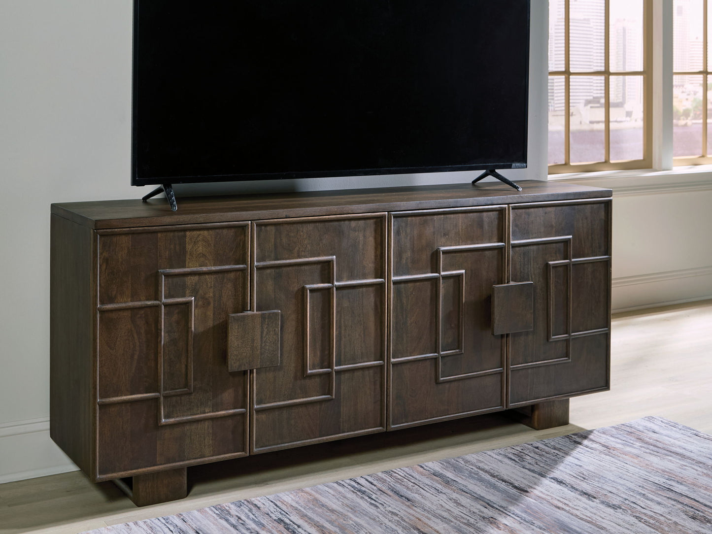 Cato - Accent Cabinet - Dark Brown