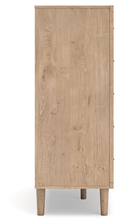 Cielden - Five Drawer Wide Chest - Two-Tone