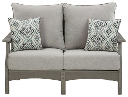 Visola - Loveseat w/Cushion - Gray