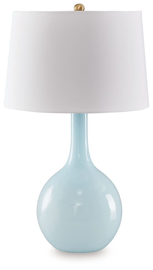 Rylanton - Glass Table Lamp - Aqua