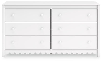 Hallityn - Six Drawer Dresser - White
