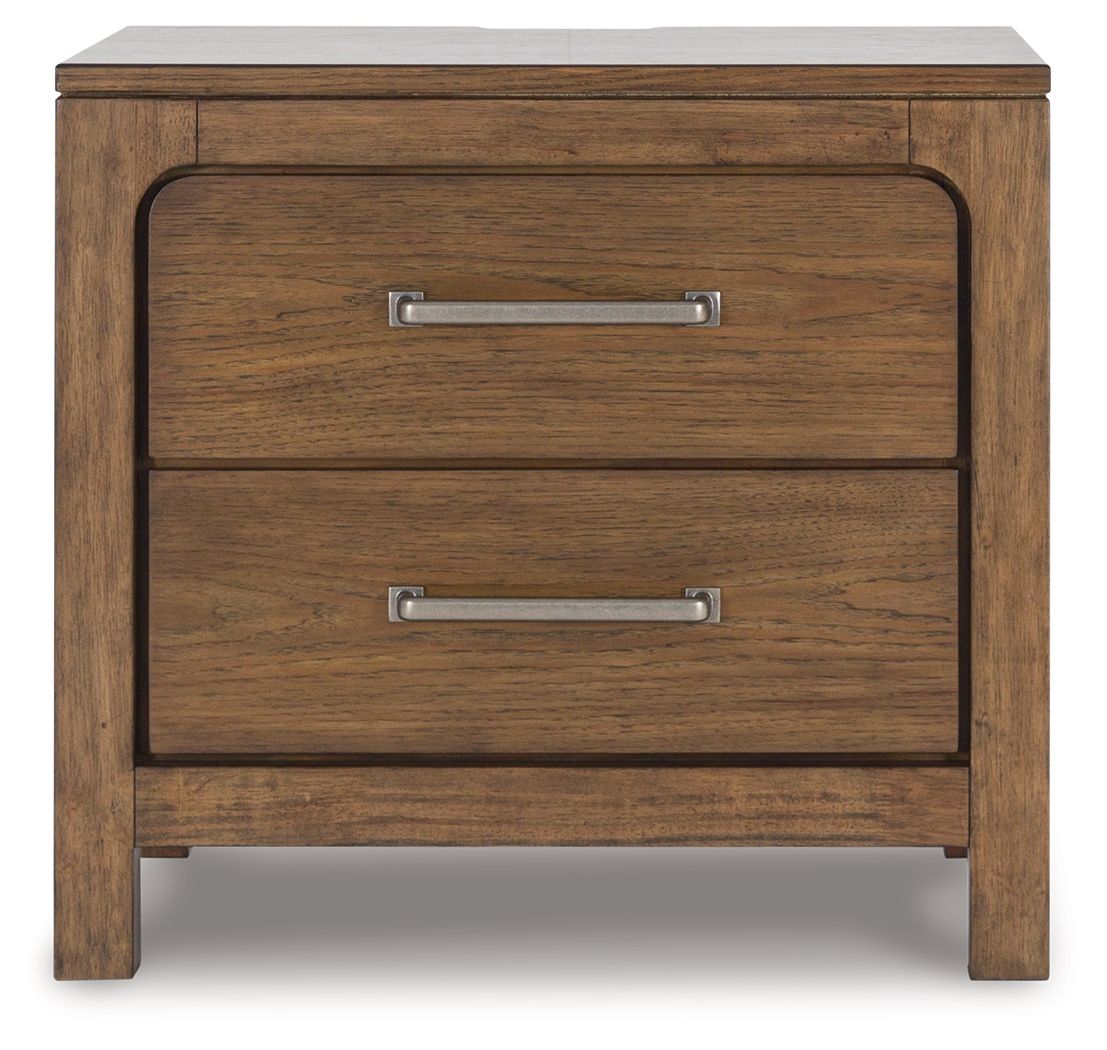 Cabalynn - Two Drawer Night Stand - Light Brown