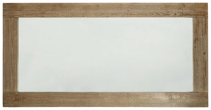 Waltleigh - Floor Mirror - Distressed Brown