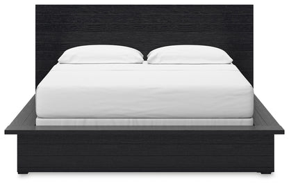 Londer - California King Panel Bed - Black