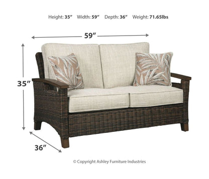 Paradise Trail - 3 Pc. - Lounge Set - Medium Brown