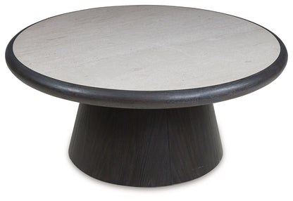 Bracken - Round Cocktail Table - French Black