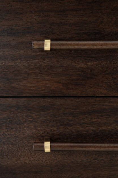 Dantenton - Five Drawer Chest - Merlot