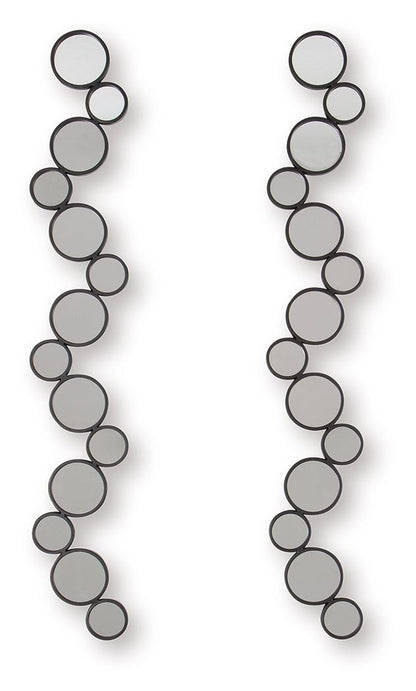 Vinler - Accent Mirror Set (Set of 2) - Black