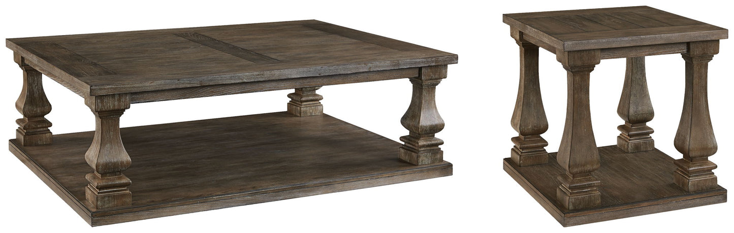 Johnelle - Rectangular Cocktail Table - Gray